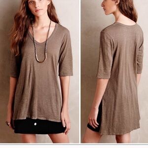 ANTHROPOLOGIE natural dimanche tee